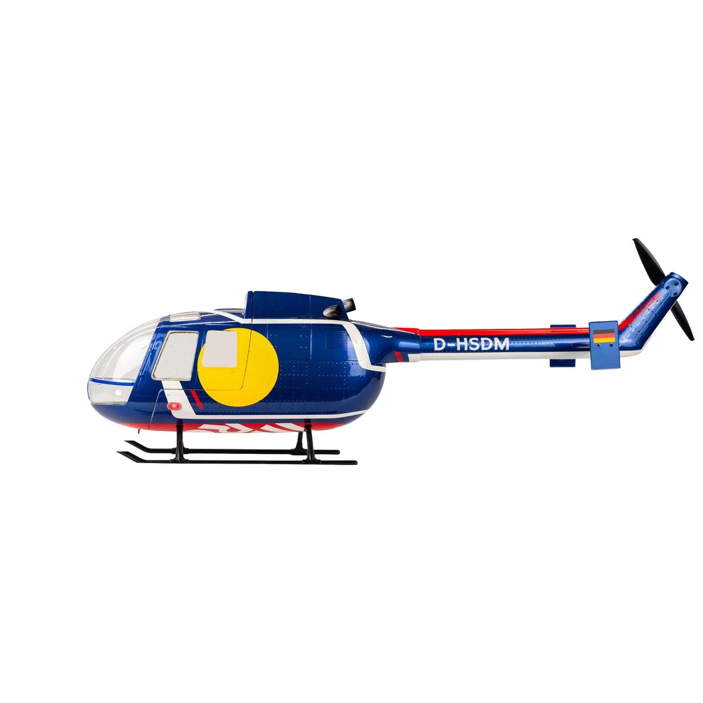 Blue BO105 LED Fuselage(have skid LED and tail motor)