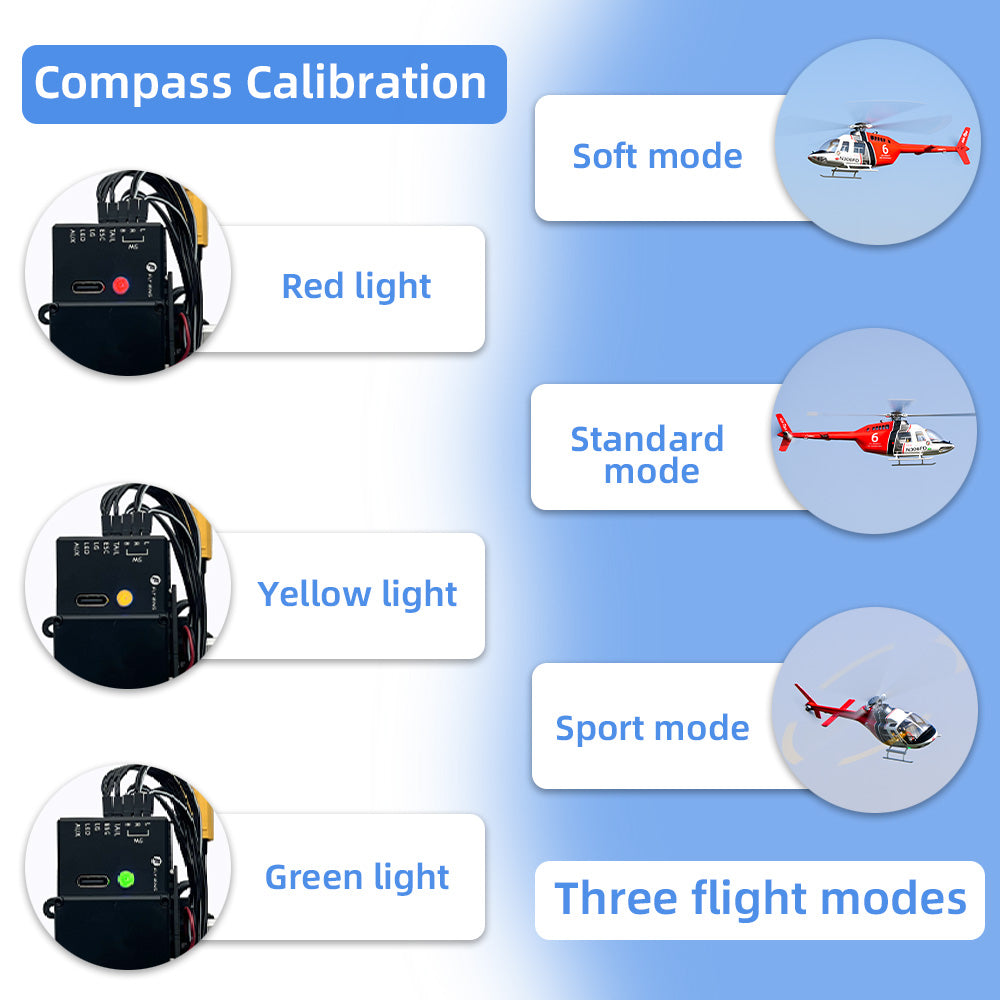 Flywing Bell-206 470L 2-Blade ACE GPS/ATT RC Scale Helicopter (RTF)