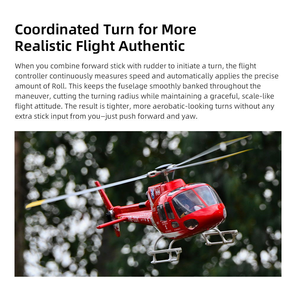 Flywing AS350 470L 4-Blade ACE GPS/ATT RC Scale Helicopter (RTF)