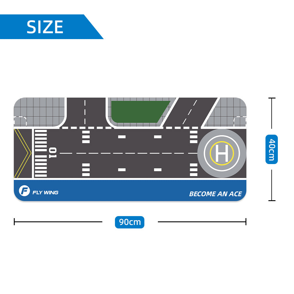 FLY WING Aircraft Runway Mouse Pad, Branded Desk Mat for RC Hobbyists