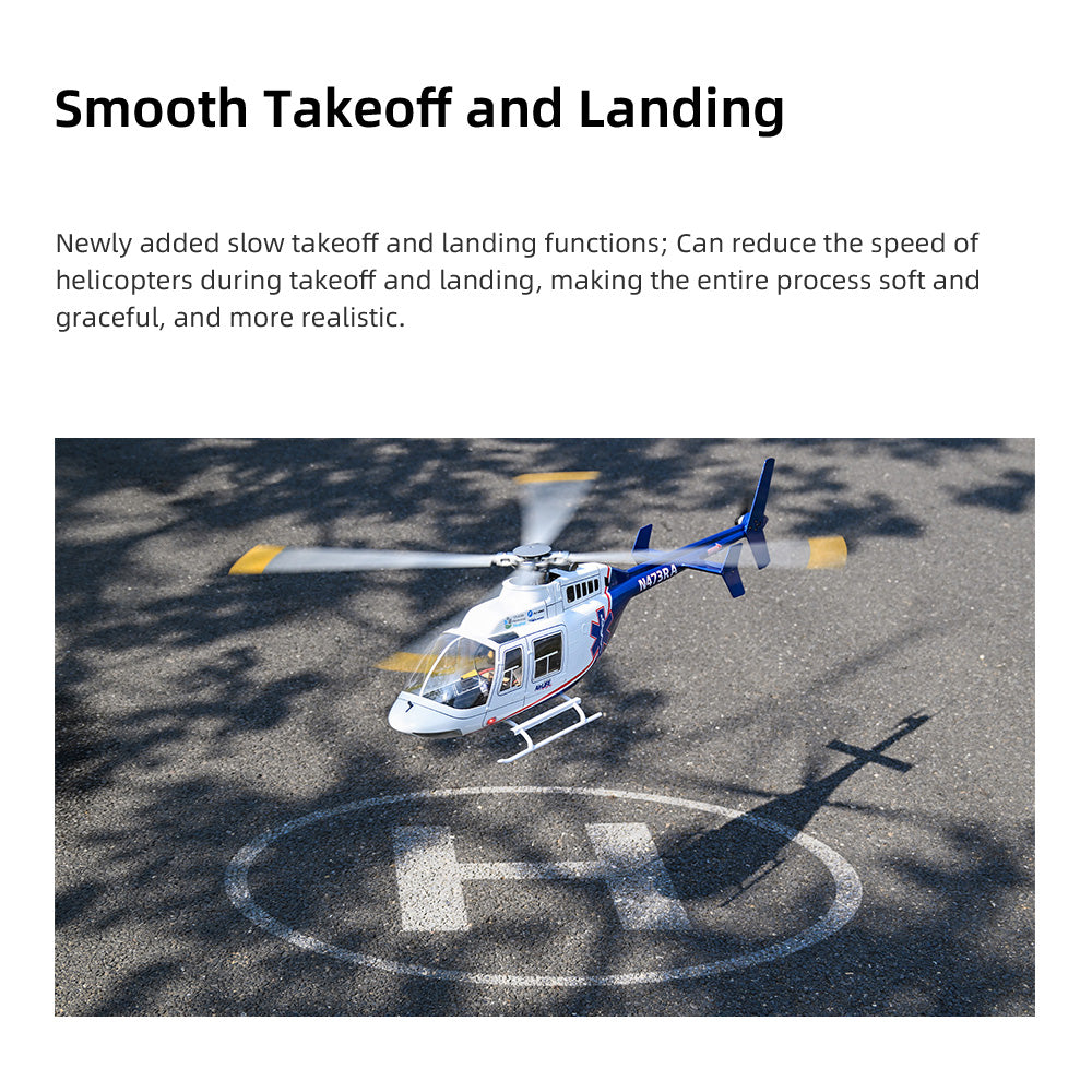 Flywing Bell-407 470L 4-Blade ACE GPS/ATT RC Scale Helicopter (RTF)