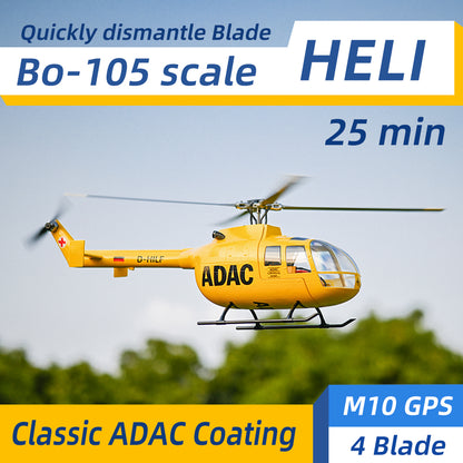 Flywing BO-105 6CH RC GPS Stabilized Scale helicopter 450L size Fuselages with H1