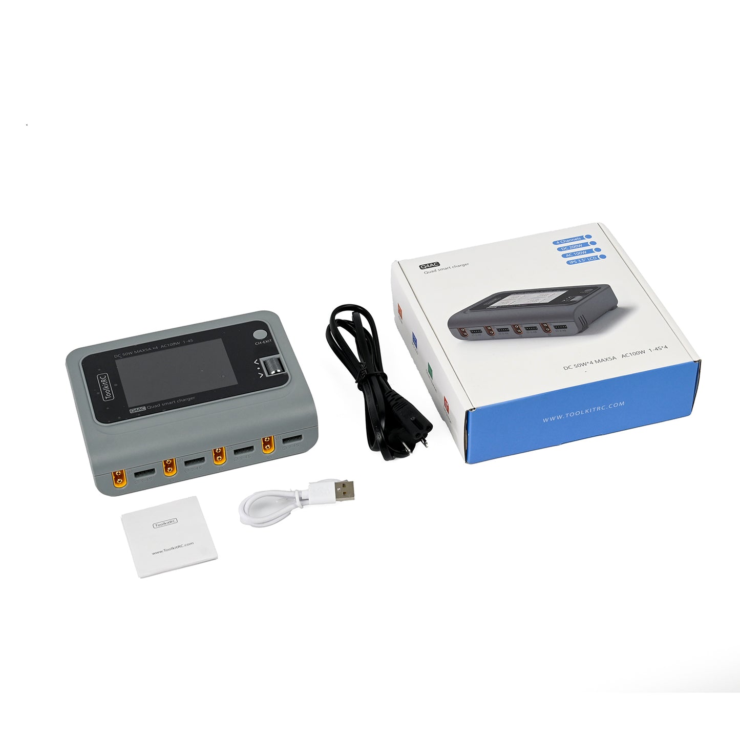 Flywing Q4AC 1-4S balanced Li-Po battery charger 100W-200W