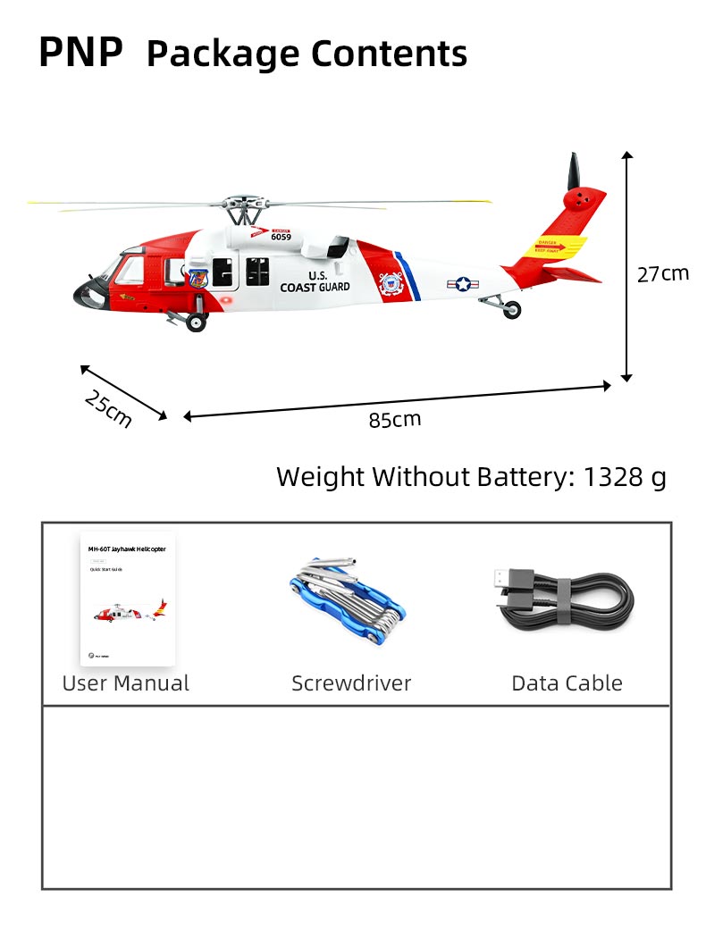 Flywing MH-60T Jayhawk UH-60 470L 4-Blade ACE GPS/ATT RC Scale Helicopter (RTF)
