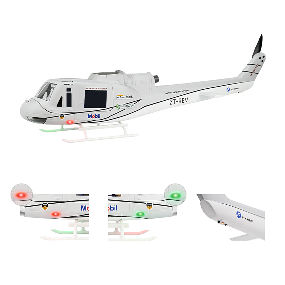 Fuselage - FS70 UH-1 fuselage with LED/SKID/TAIL ROTOR- Gray