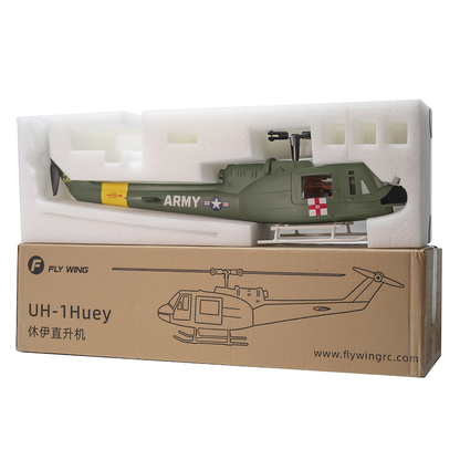 Flywing UH-1 Huey V3 GPS Stabilized 6CH RC Scale helicopter 450L size Fuselages with H1